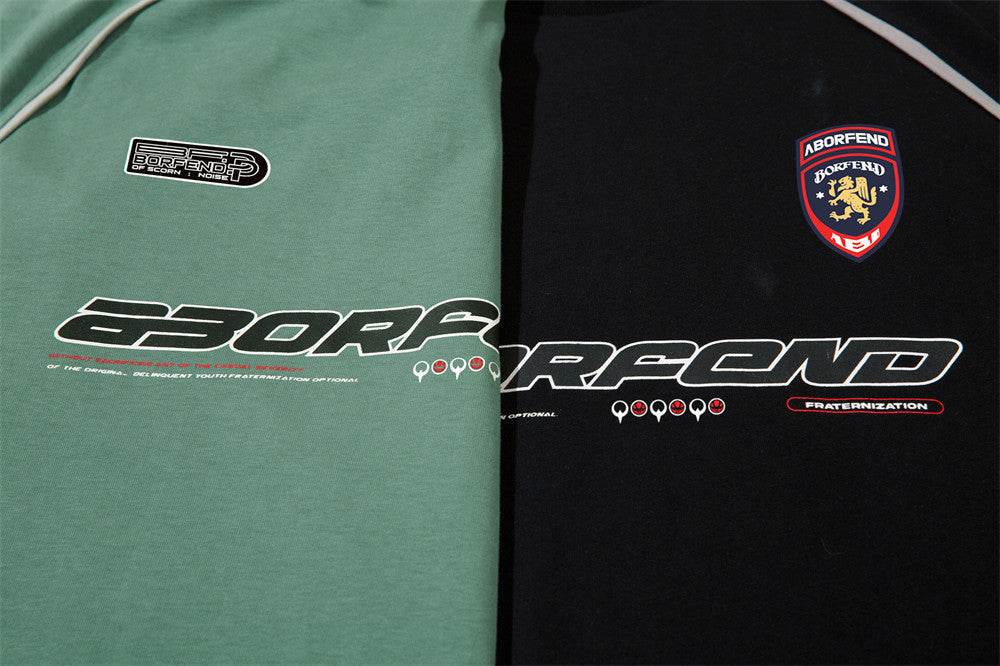 Sports Loose T-shirt Men's Color Contrast Patchwork MuddyStock