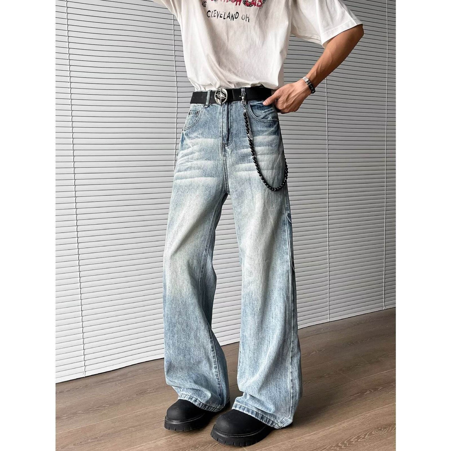 Light blue washed denim jeans for men | MuddyStock Originals MuddyStock