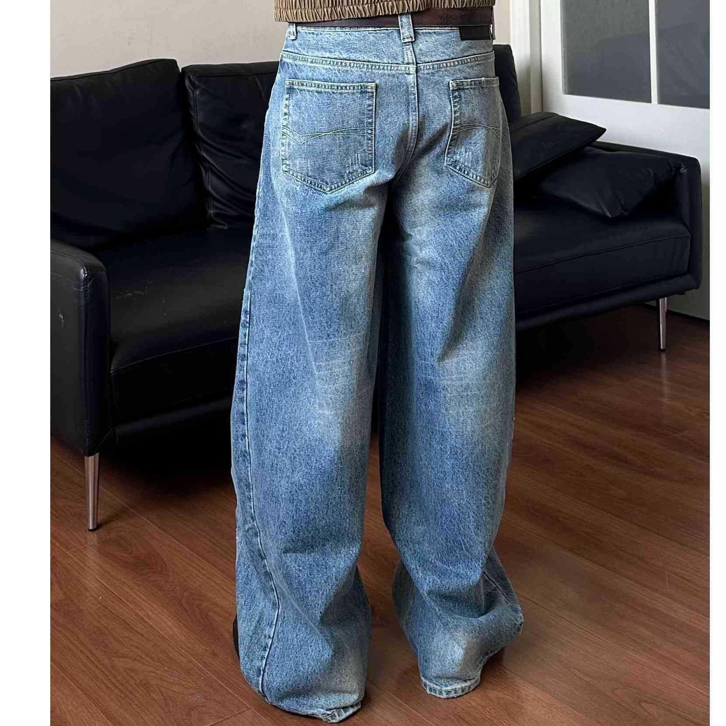 Loose Tapered Wide Leg Jeans for Men | MuddyStock Originals