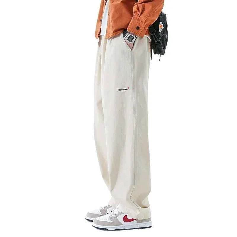 Men's Loose Cargo Pants Straight Casual Trousers MuddyStock