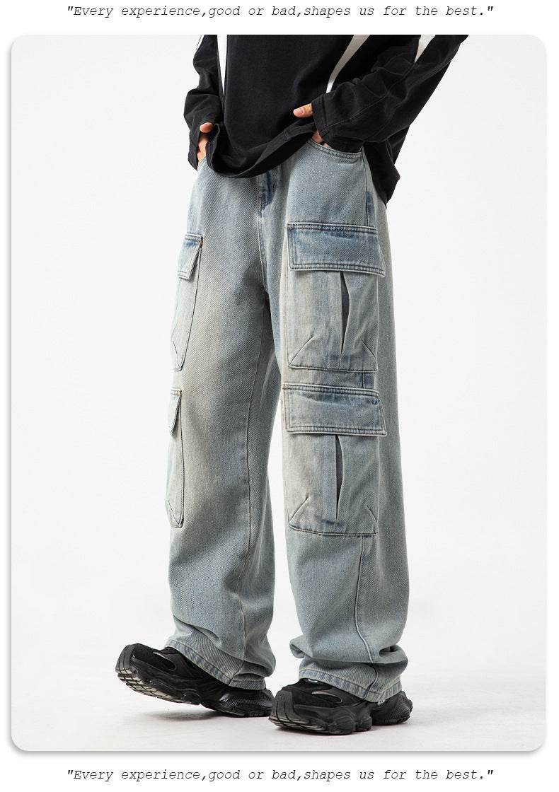 Workwear Multi-pocket Jeans For Men MuddyStock