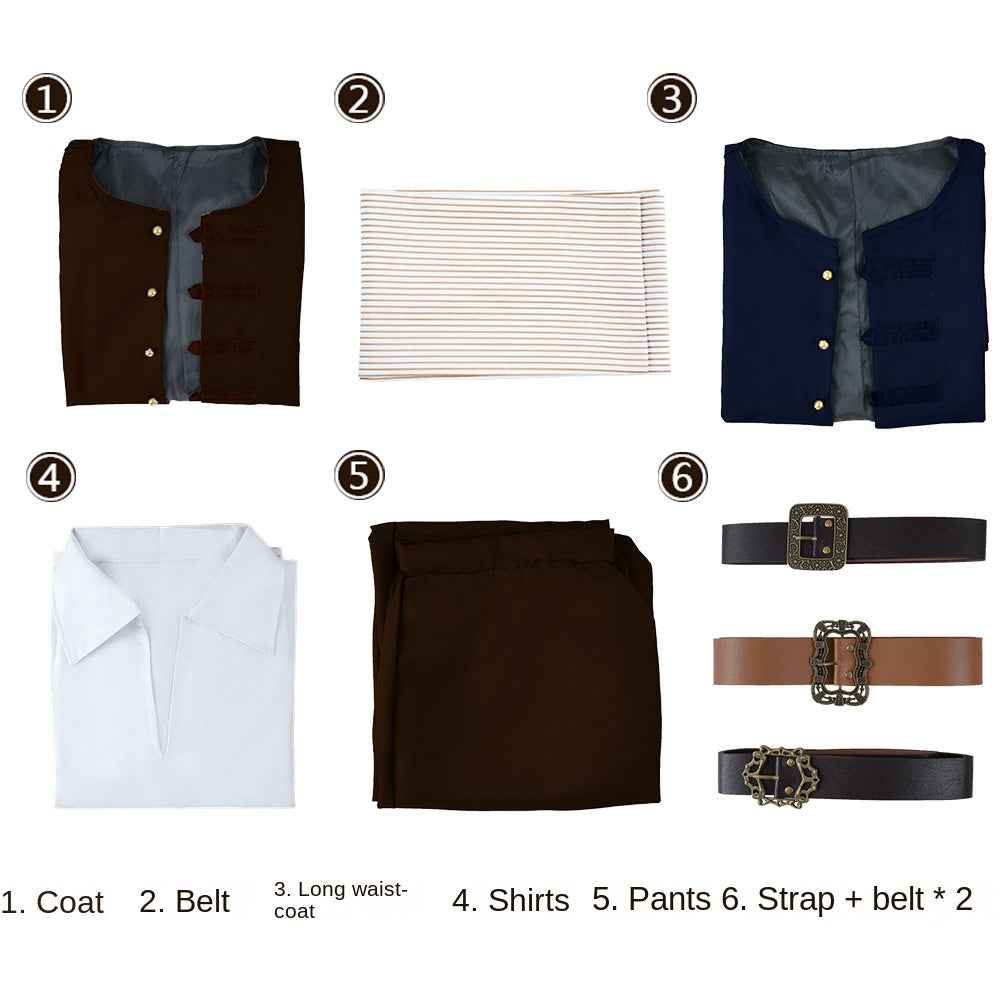 Pirate Captain Halloween Cosplay Costume