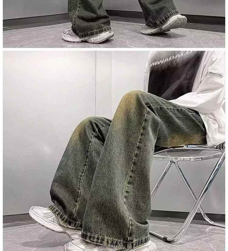American Retro Jeans For Men MuddyStock