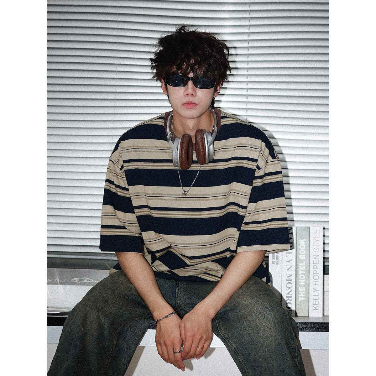American Lovers Wild Loose Bottoming Shirt Half Sleeve Tee MuddyStock
