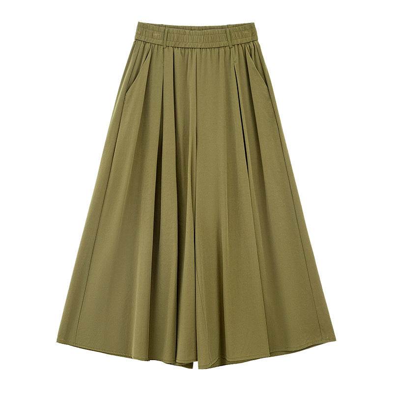 Korean Style Elastic Waistband Women's Straight Loose Pants MuddyStock