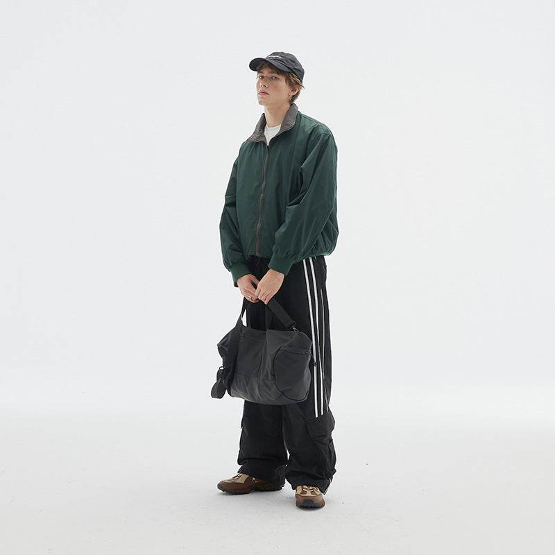 Retro Stand Collar Jacket For Men MuddyStock