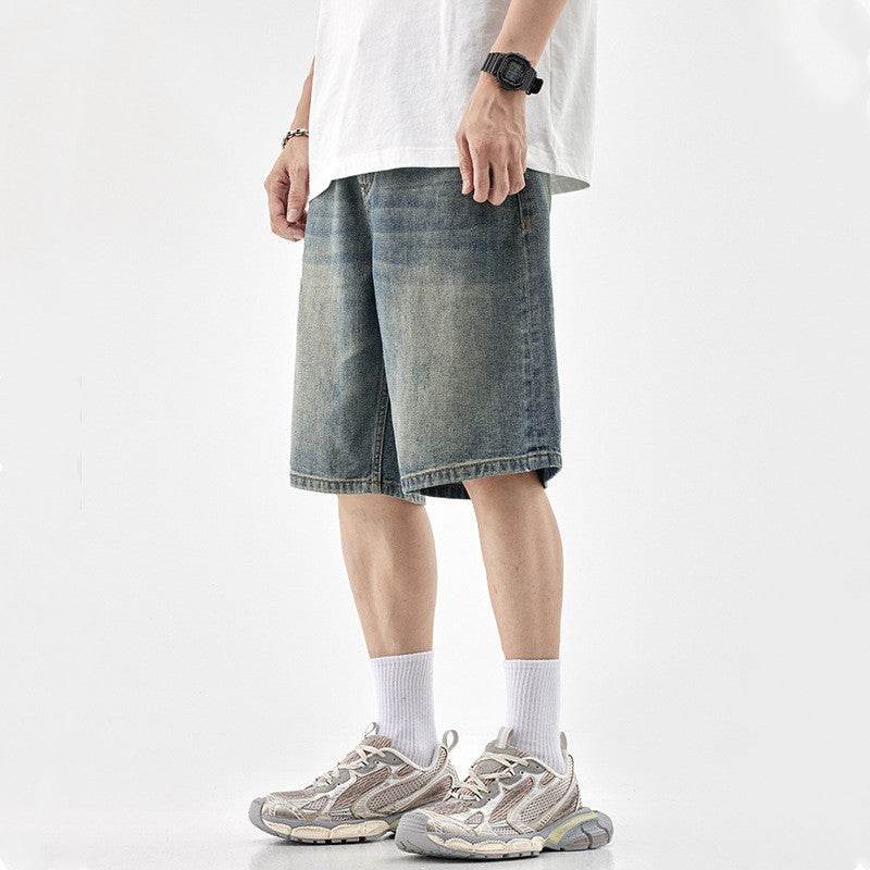 Baggy Denim Shorts For Men MuddyStock