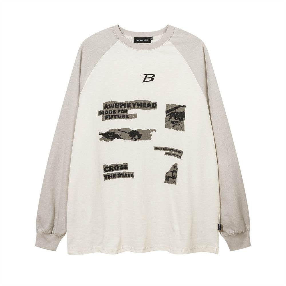 Letter Pattern Printed T-shirt For Men And Women MuddyStock