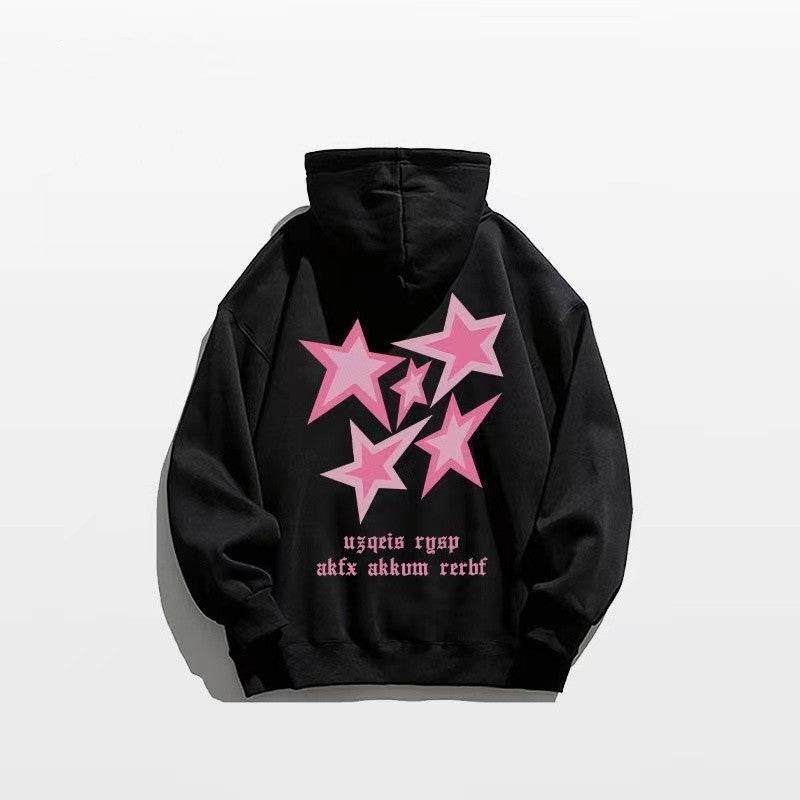 Hooded Sweater Men And Women Loose Niche Couple Black MuddyStock