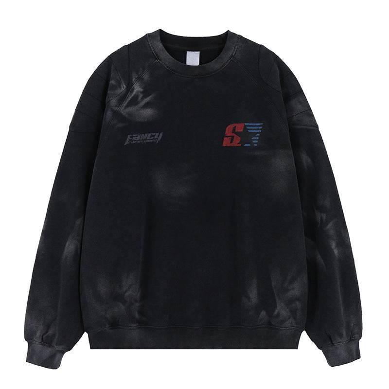 Men's Racing Print Crew Neck Sweatshirt | MuddyStock Originals