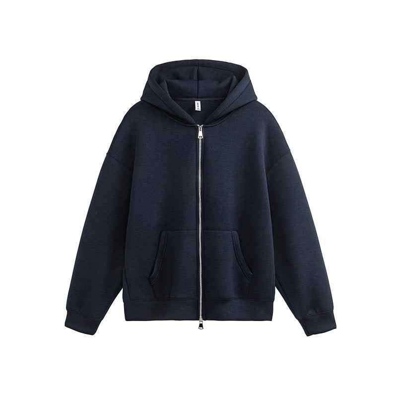 Women's Retro Loose Casual Hoodie Navy Blue MuddyStock