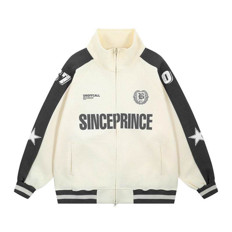 Printed stand up collar zipper jacket for men and women | MuddyStock Originals MuddyStock