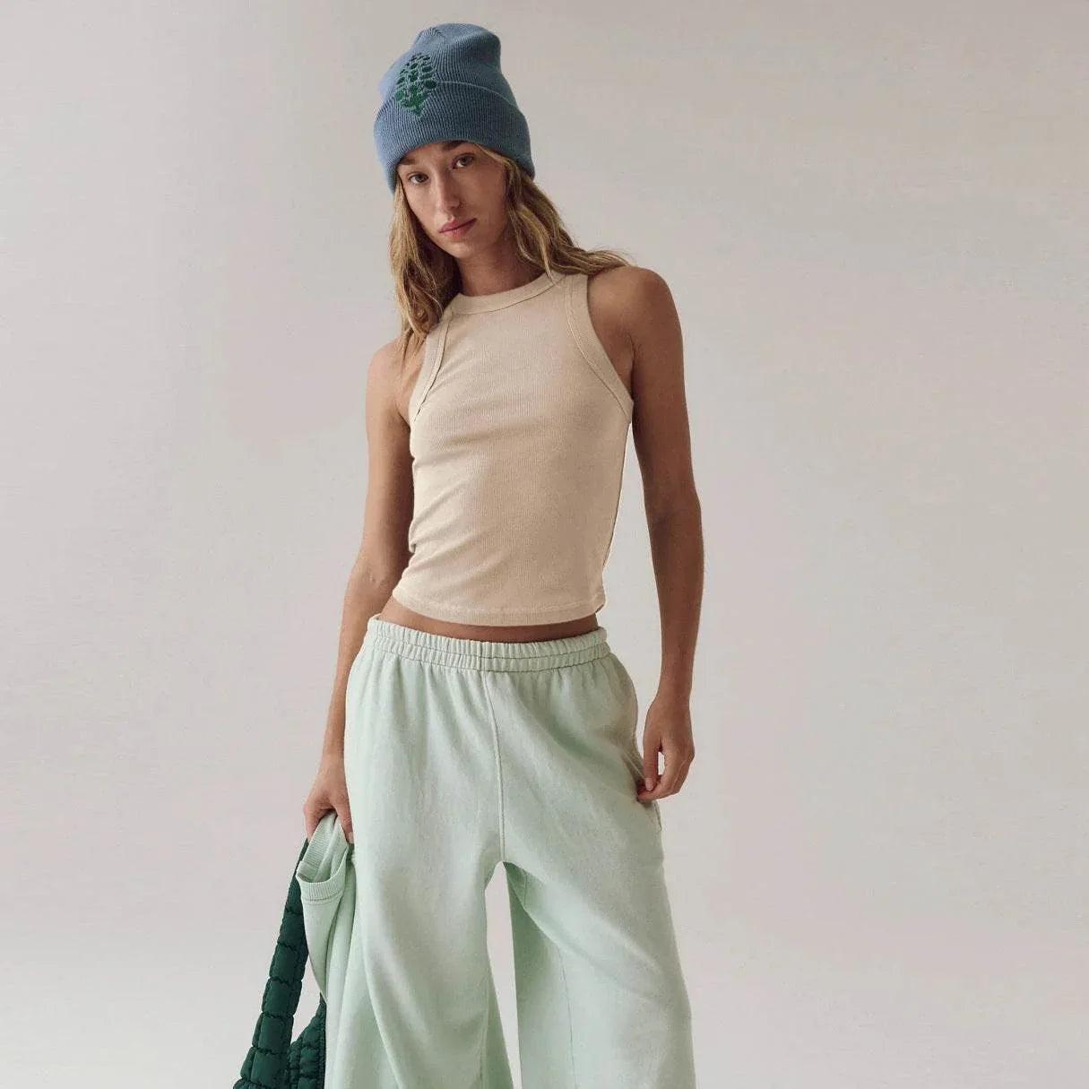 Women's Slim Round Neck Tank | MuddyStock Originals E25B1372-060 Apricot
