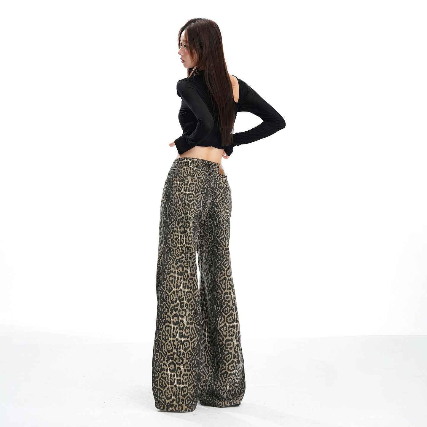 Casual Slimming Low Waist Loose Wide Leg Pants | MuddyStock Originals
