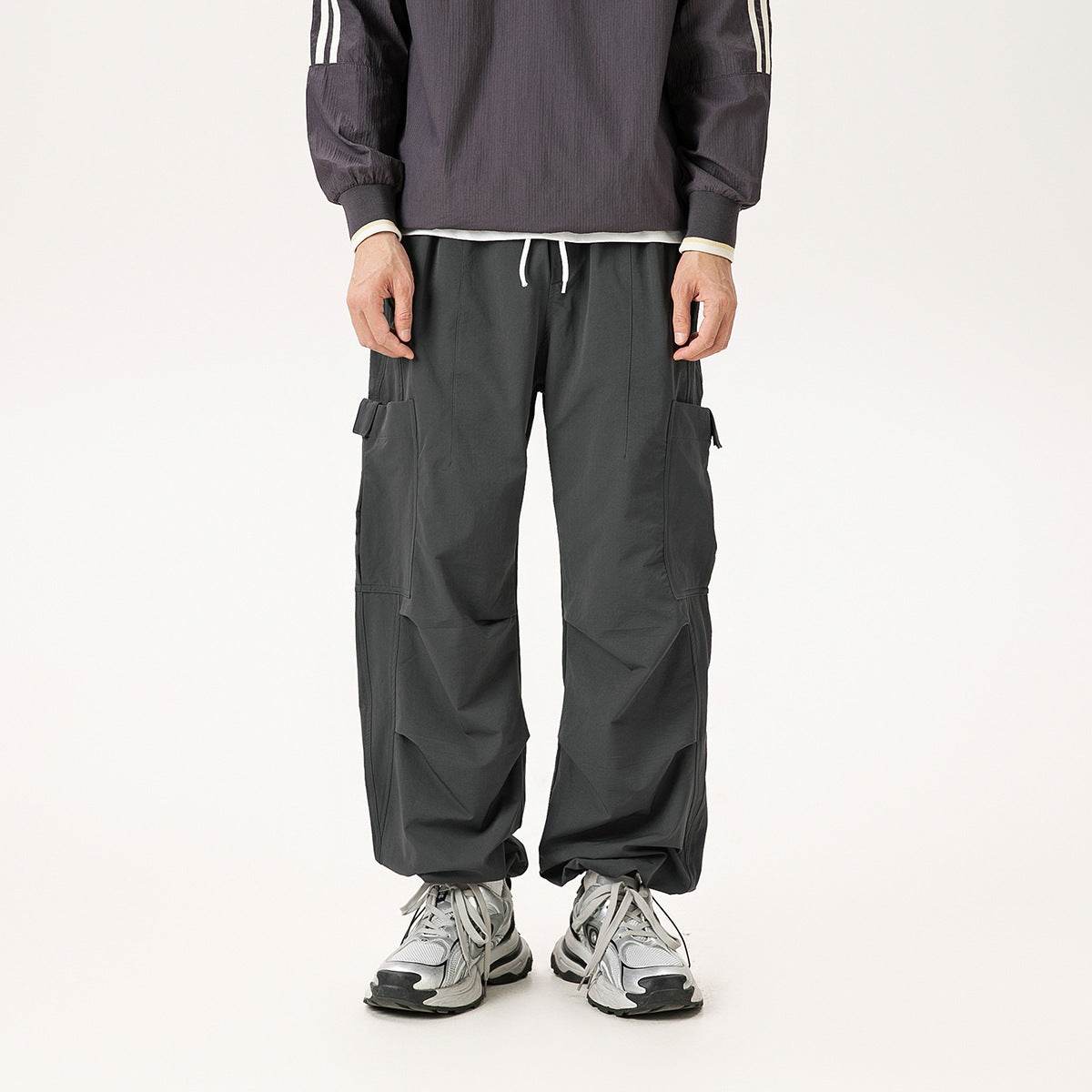Casual Straight-leg Loose Cargo Pants Male MuddyStock