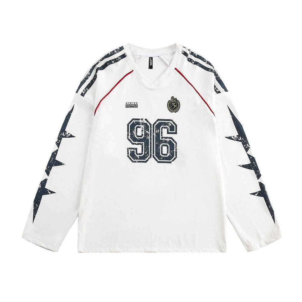 Sports Loose Baseball Clothing Men And Women White MuddyStock