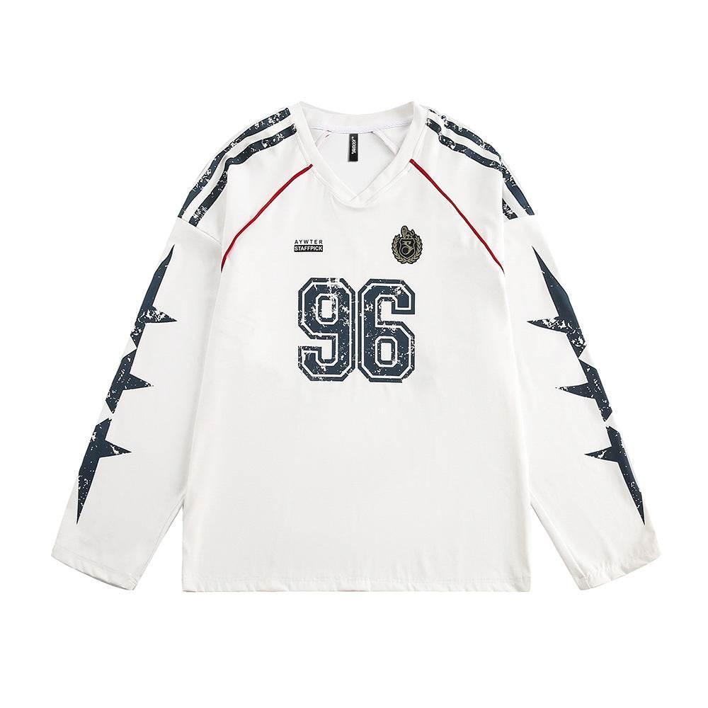 Sports Loose Baseball Clothing Men And Women White