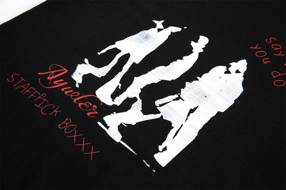 Fashion Letter Print Short-sleeve T-shirt For Men And Women MuddyStock