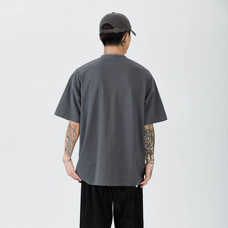 Fashion Summer Cotton Short Sleeve T-shirt Men MuddyStock