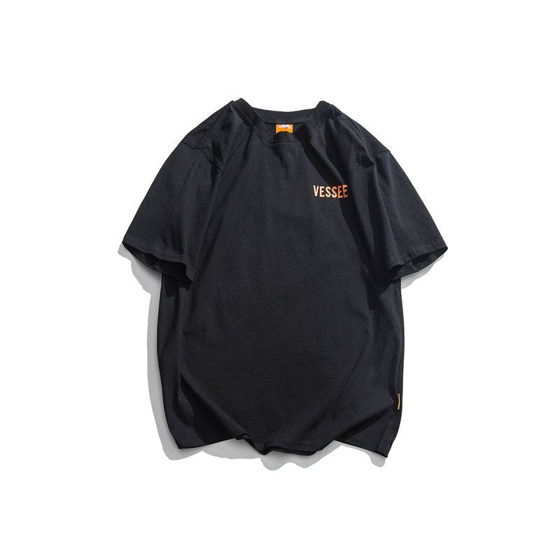 Streetstyle printed T-shirt For Men Black MuddyStock