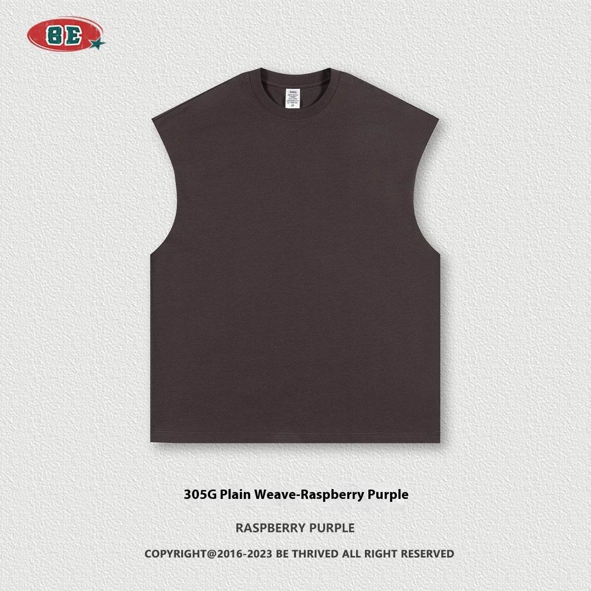 Sleeveless Ins Loose Street Sports Vest FG Plum Purple MuddyStock