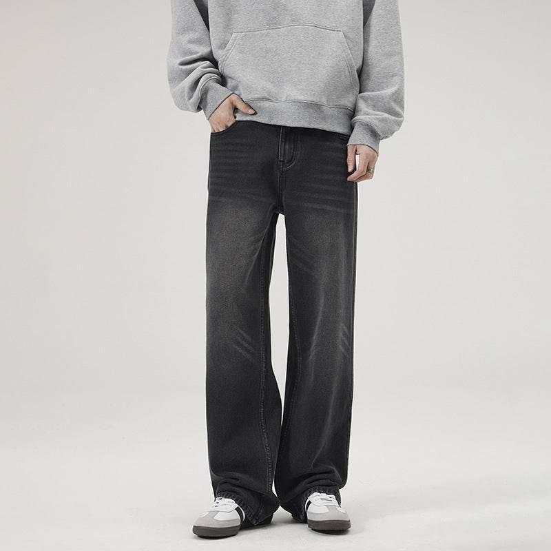 Washed Distressed Loose Jeans For Men
