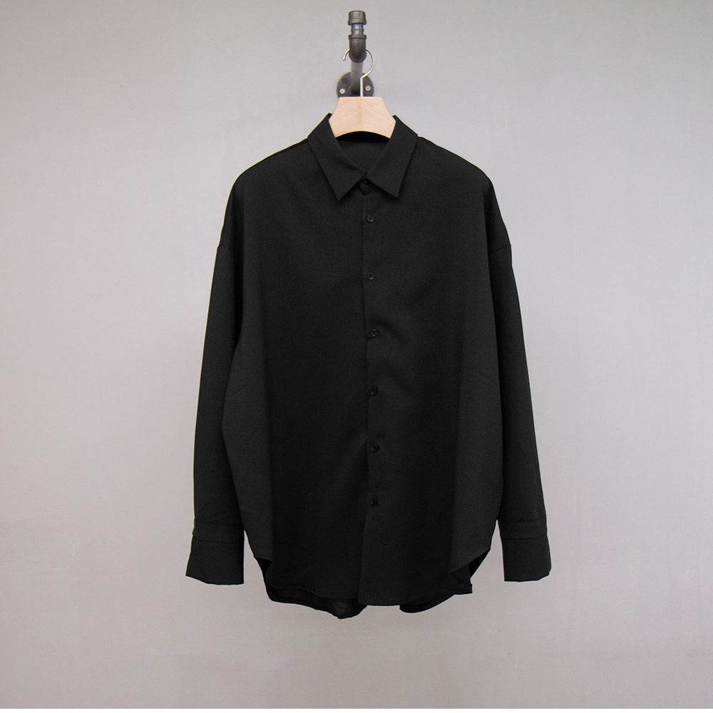 Men's Fashionable And Versatile Loose Casual Shirt Black MuddyStock