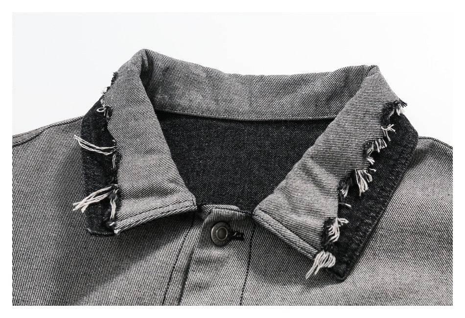 Lapel Denim Jacket For Women