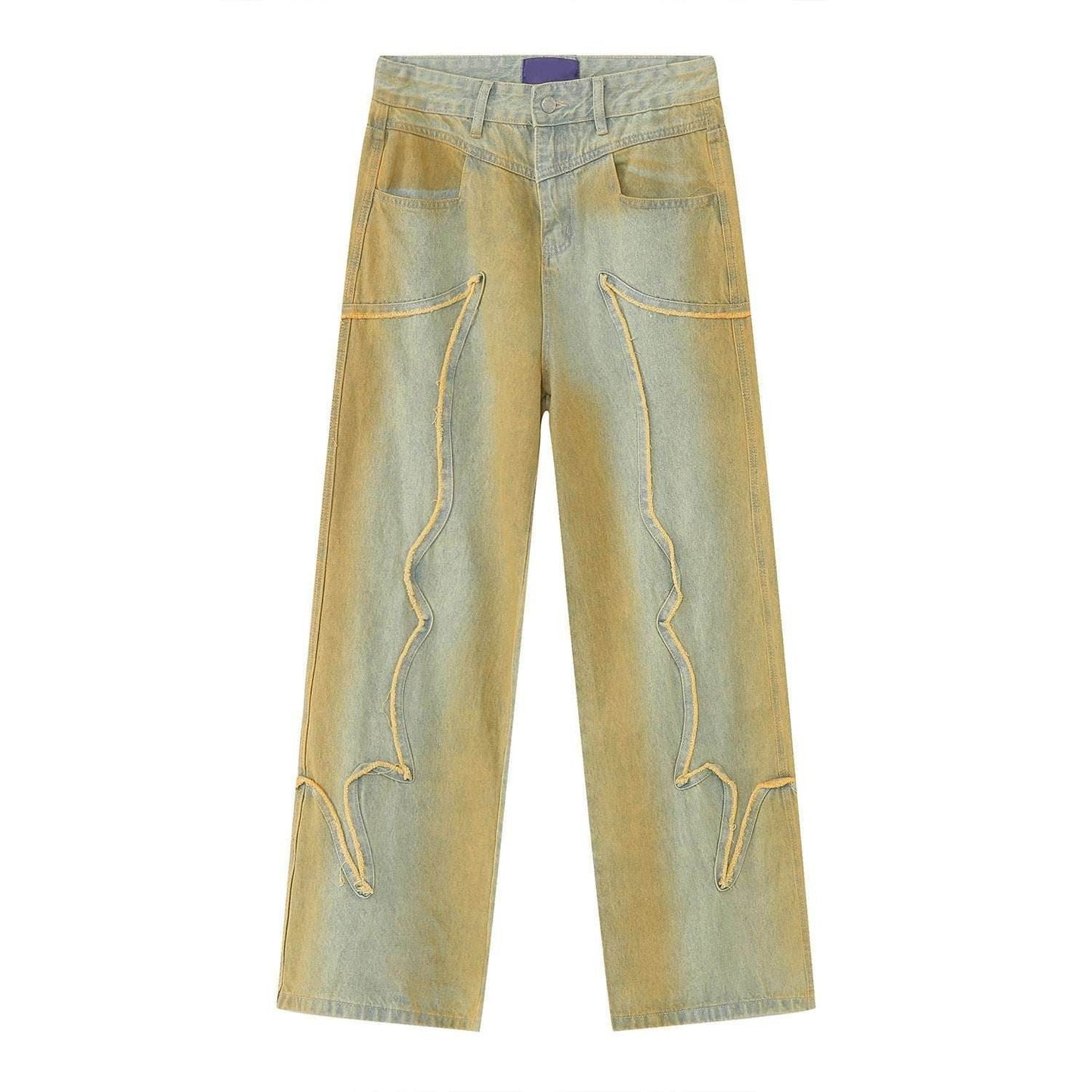 New High Street Retro Loose Distressed Popular Loose Jeans MuddyStock