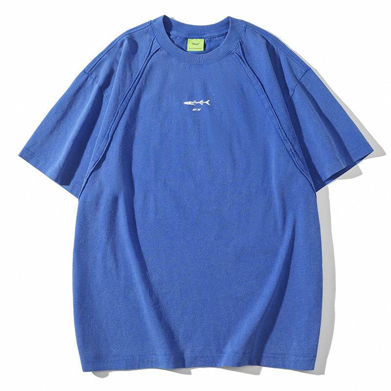 Fashion Personality American Loose Casual Top For Both Men And Women Klein Blue MuddyStock