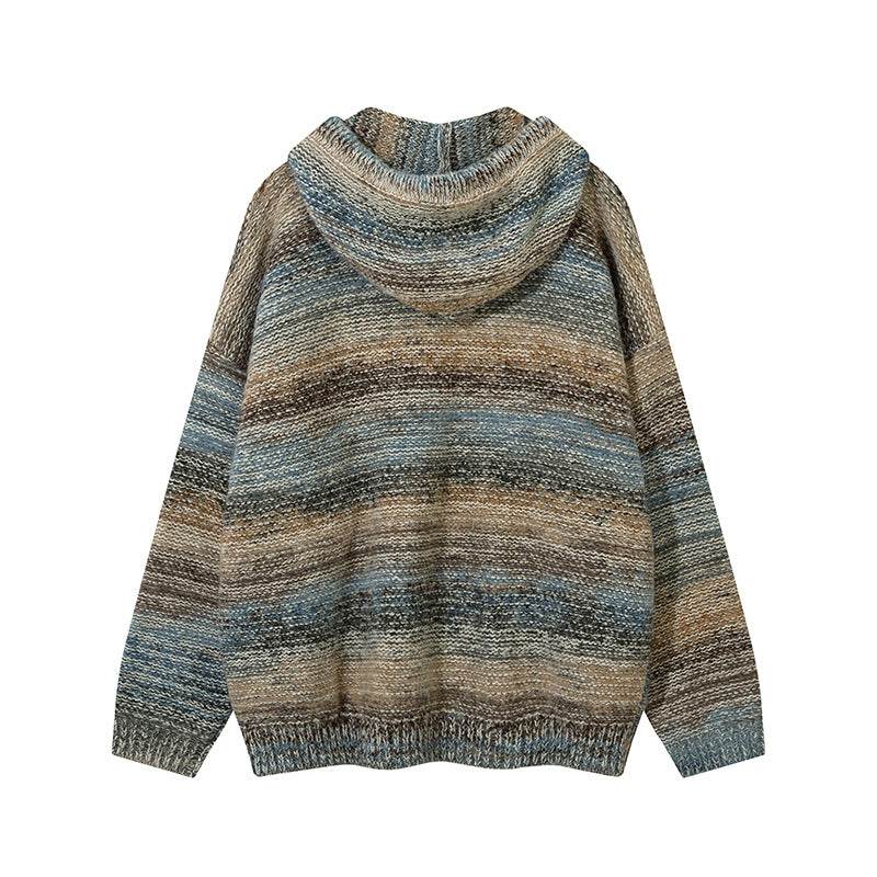 Gradient pullover hooded sweater for women MuddyStock
