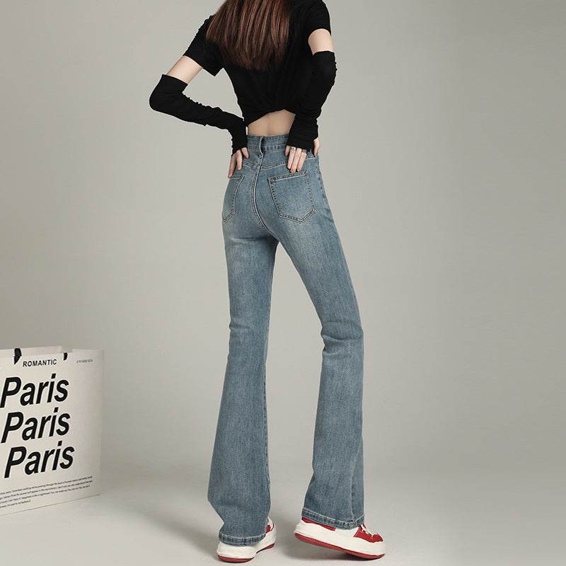 High Waist Flared Denim Pants For Women | MuddyStock Originals MuddyStock
