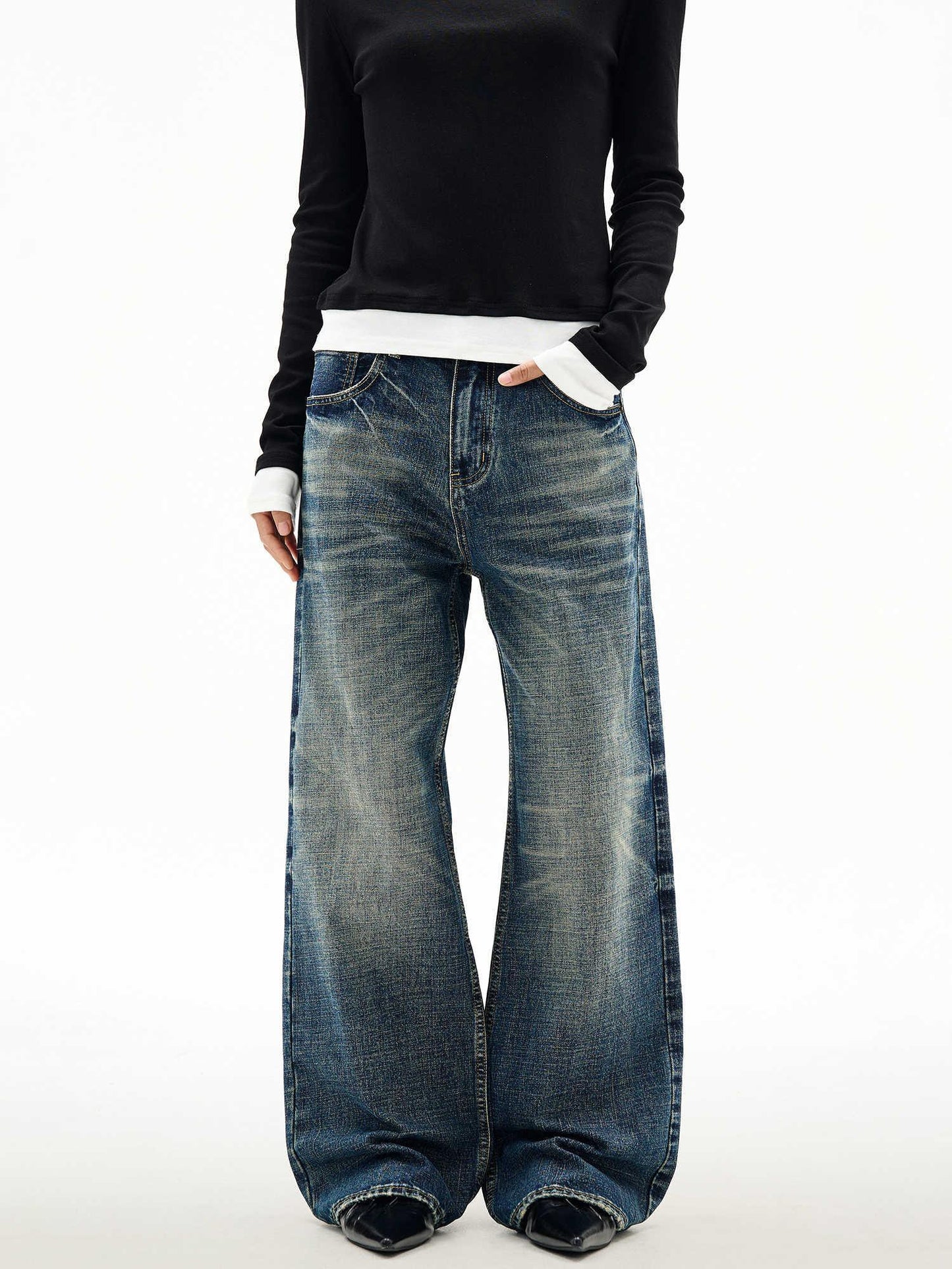 Wide Leg Jeans For Men And Women MuddyStock