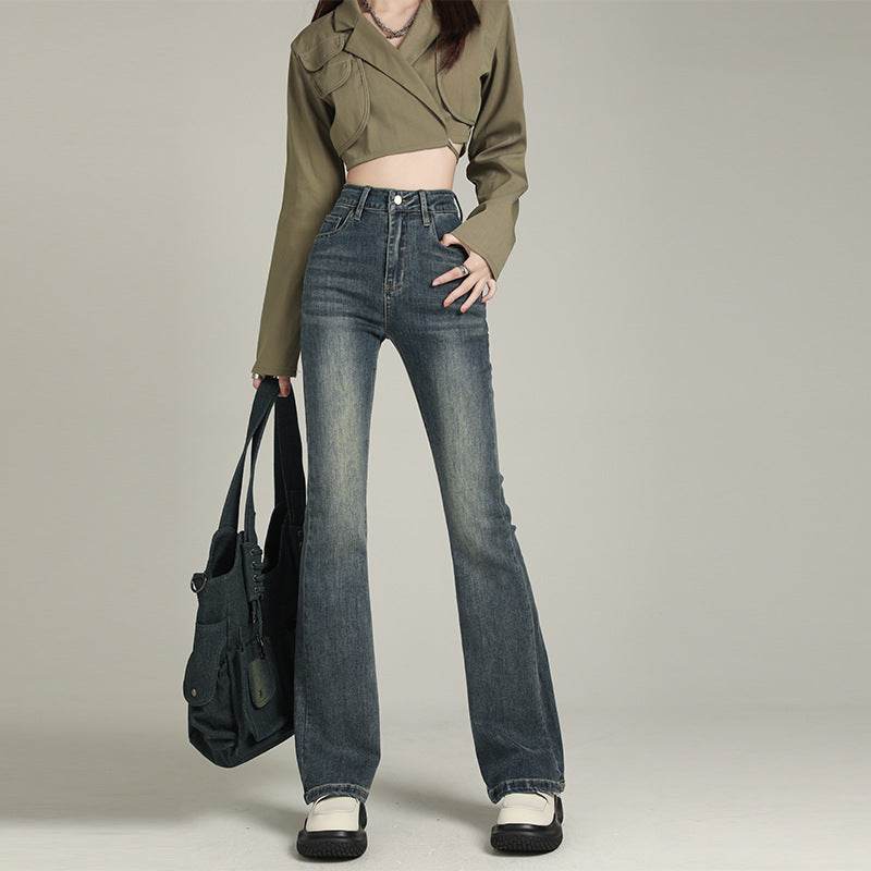 High Waist Flared Denim Pants For Women | MuddyStock Originals MuddyStock
