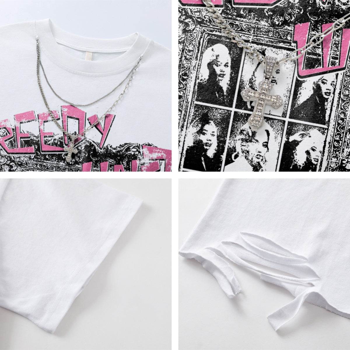 Streetwear Design Necklace Short Sleeve T-Shirt For Men | MuddyStock Originals MuddyStock