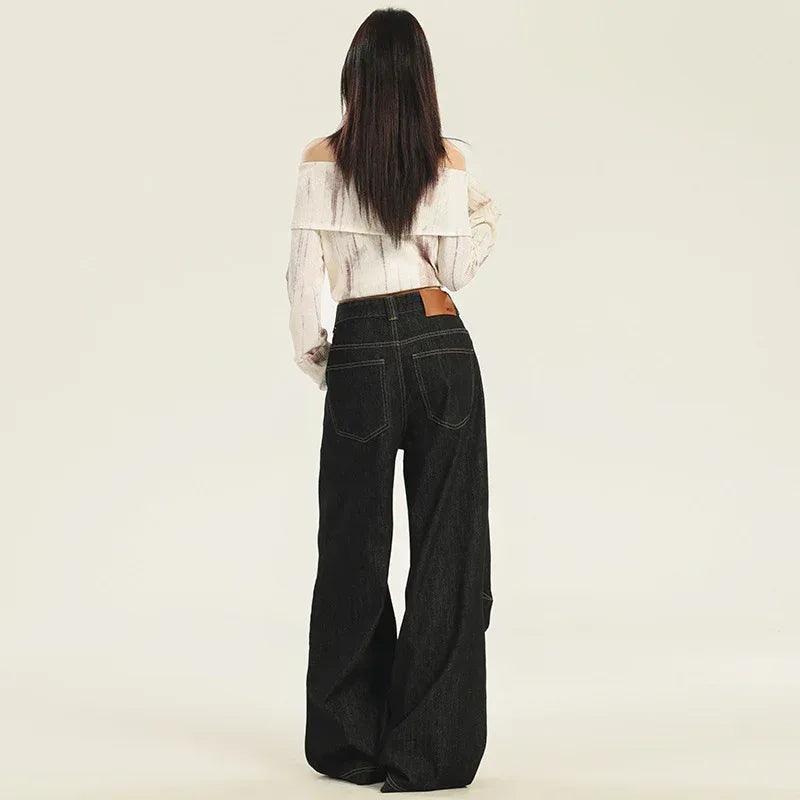 Casual Loose Wide-Leg Jeans For Women | MuddyStock Originals