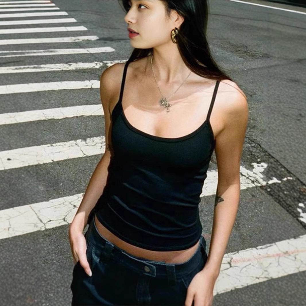 One-Shoulder Square Neck Inner Wear Crop Top Foe Women | MuddyStock Originals MuddyStock