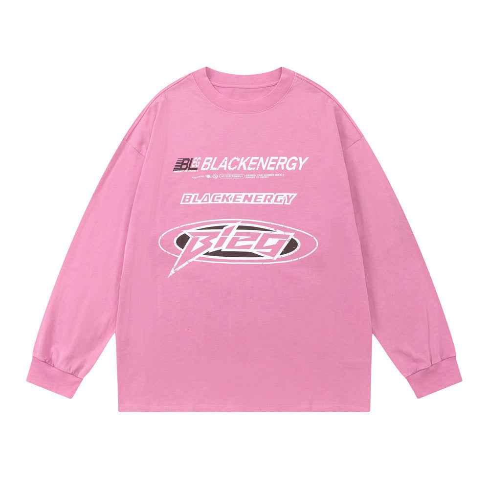 Racing Suit Long-sleeved T-shirt For Women Pink null