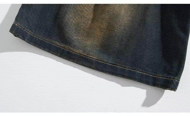 Ripped Denim Shorts For Men MuddyStock