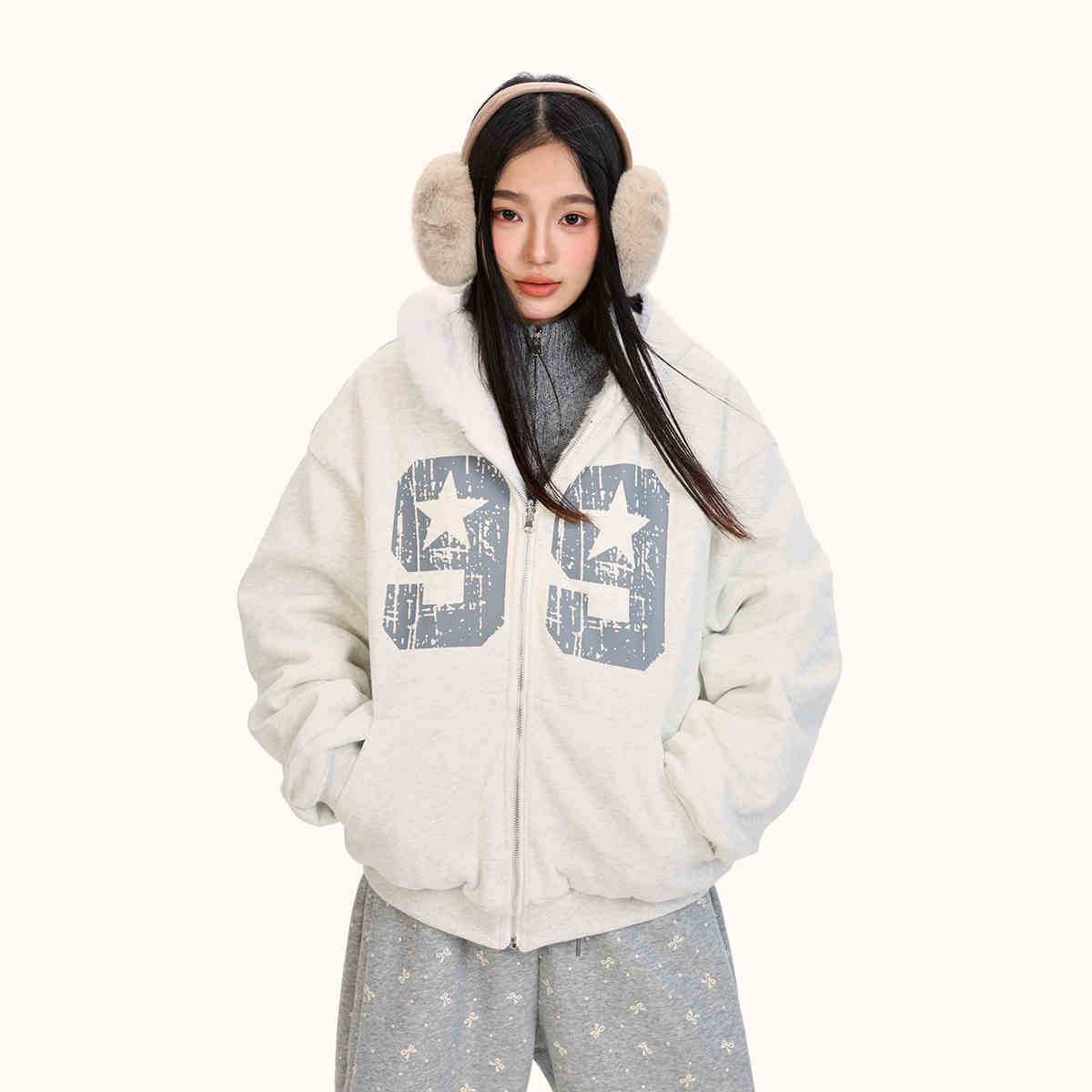 Loose Double-sided Wear Velvet Padded Thickened Sweater For Women MuddyStock