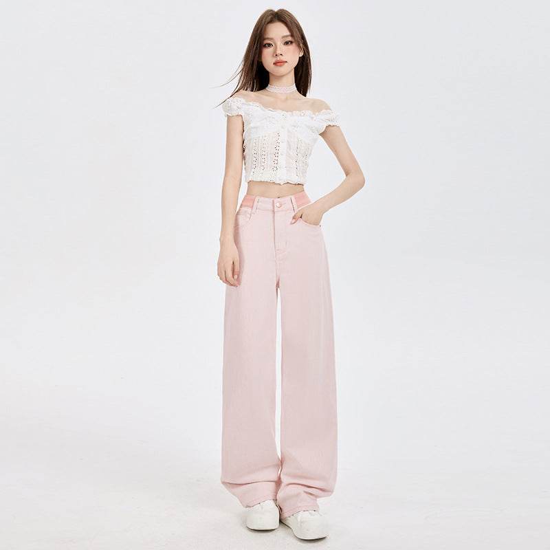 Women High-Waist Slimming Loose Straight Ankle-Length Pants | MuddyStock Originals MuddyStock