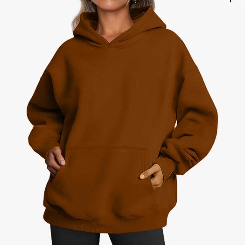 Hooded Sweatshirt with Pockets For Women | MuddyStock Originals Coffee Brown MuddyStock