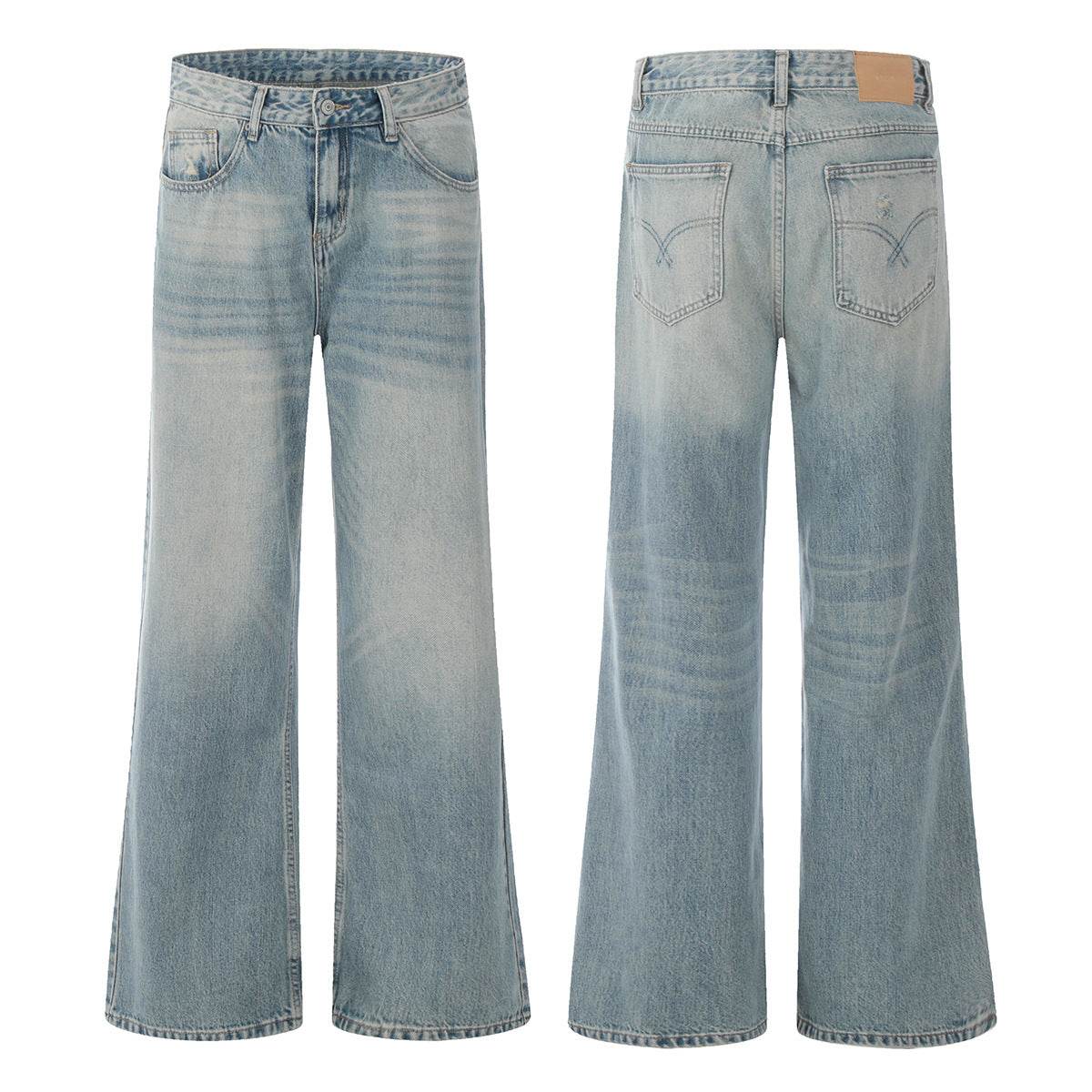 Simple Clean Fit Vintage Loose Casual Jeans For Men | MuddyStock Originals MuddyStock
