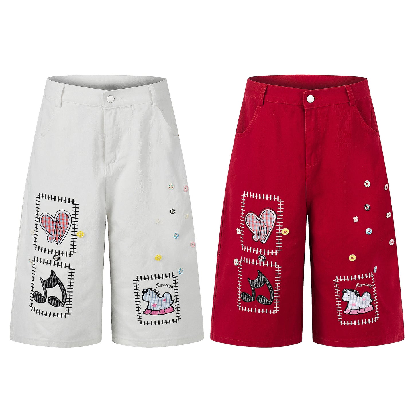 Loose Straight Wide Leg Cropped Pants For Women | MuddyStock Originals