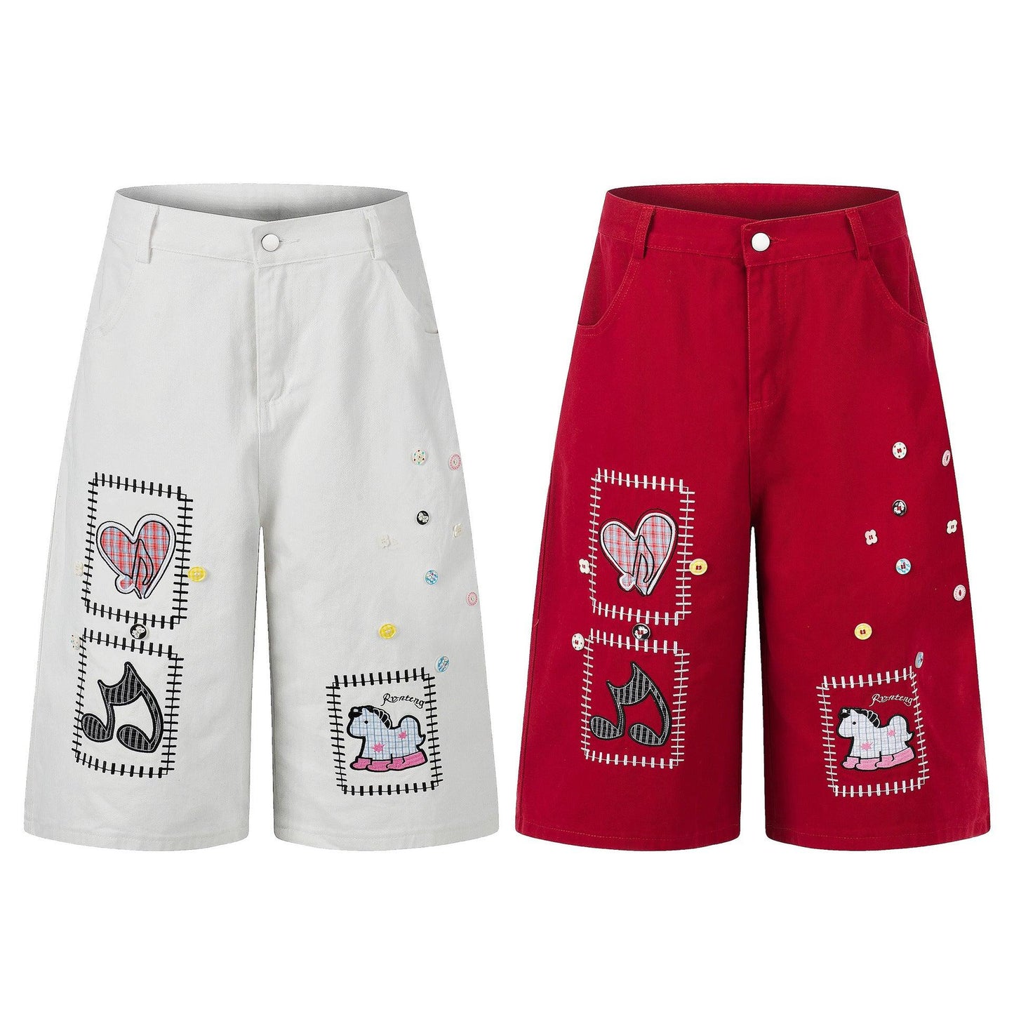 Loose Straight Wide Leg Cropped Pants For Women | MuddyStock Originals