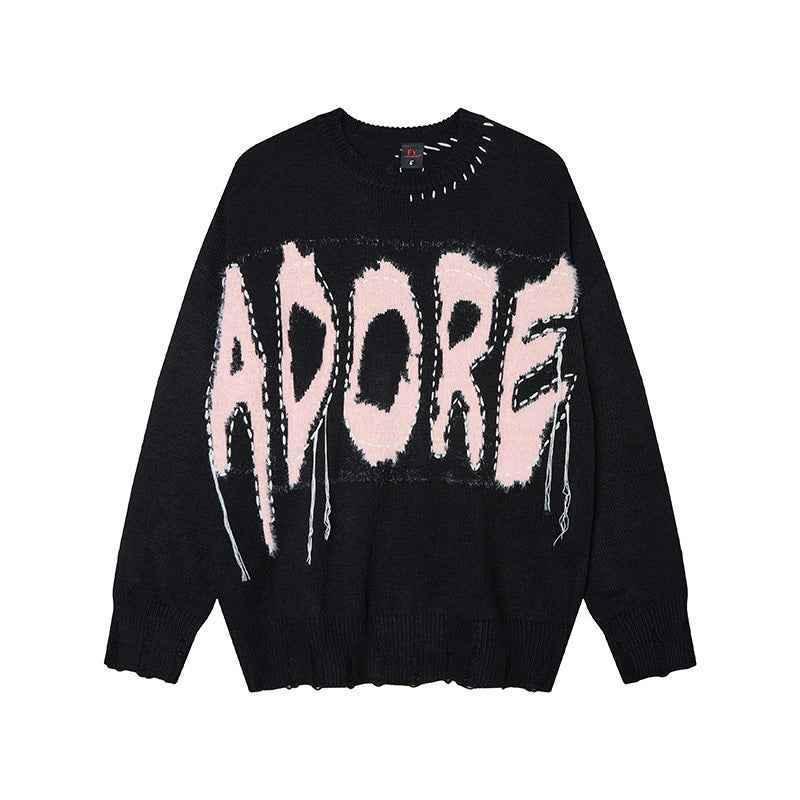 Tassel sweater for men and women | MuddyStock Originals Black