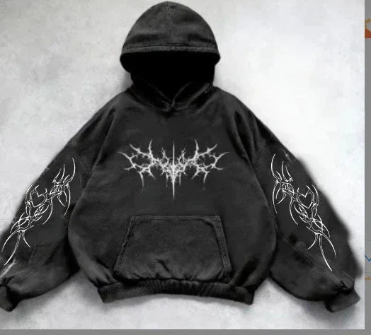 Printed Hoodie For Men And Women | MuddyStock Originals Black 51 eprolo