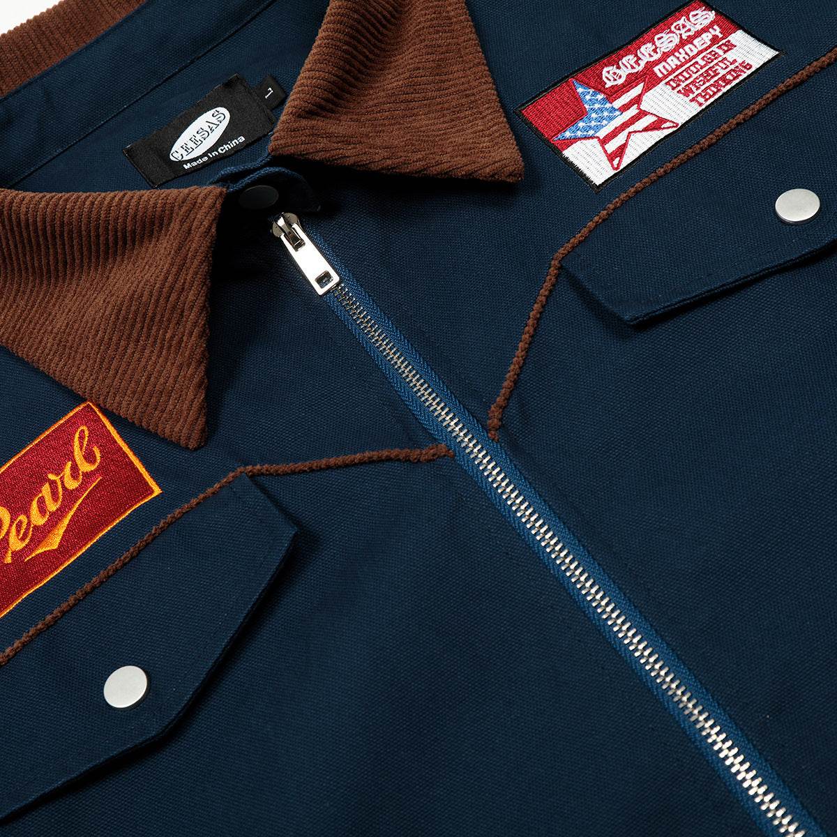 Campus style embroidered jacket for men and women | MuddyStock Originals MuddyStock