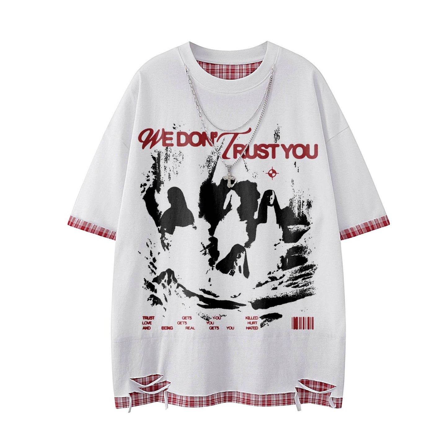 Printed short sleeved T-shirt For Men | MuddyStock Originals White MuddyStock