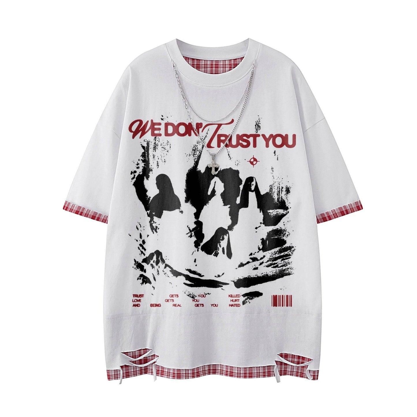 Printed short sleeved T-shirt For Men | MuddyStock Originals White